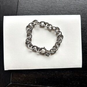 David Yurman Oval Link Chain Bracelet. Sterling silver